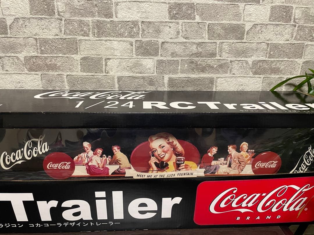 未使用　コカコーラ Mercedes-Benzデザイントレーラー　サイズ1/24