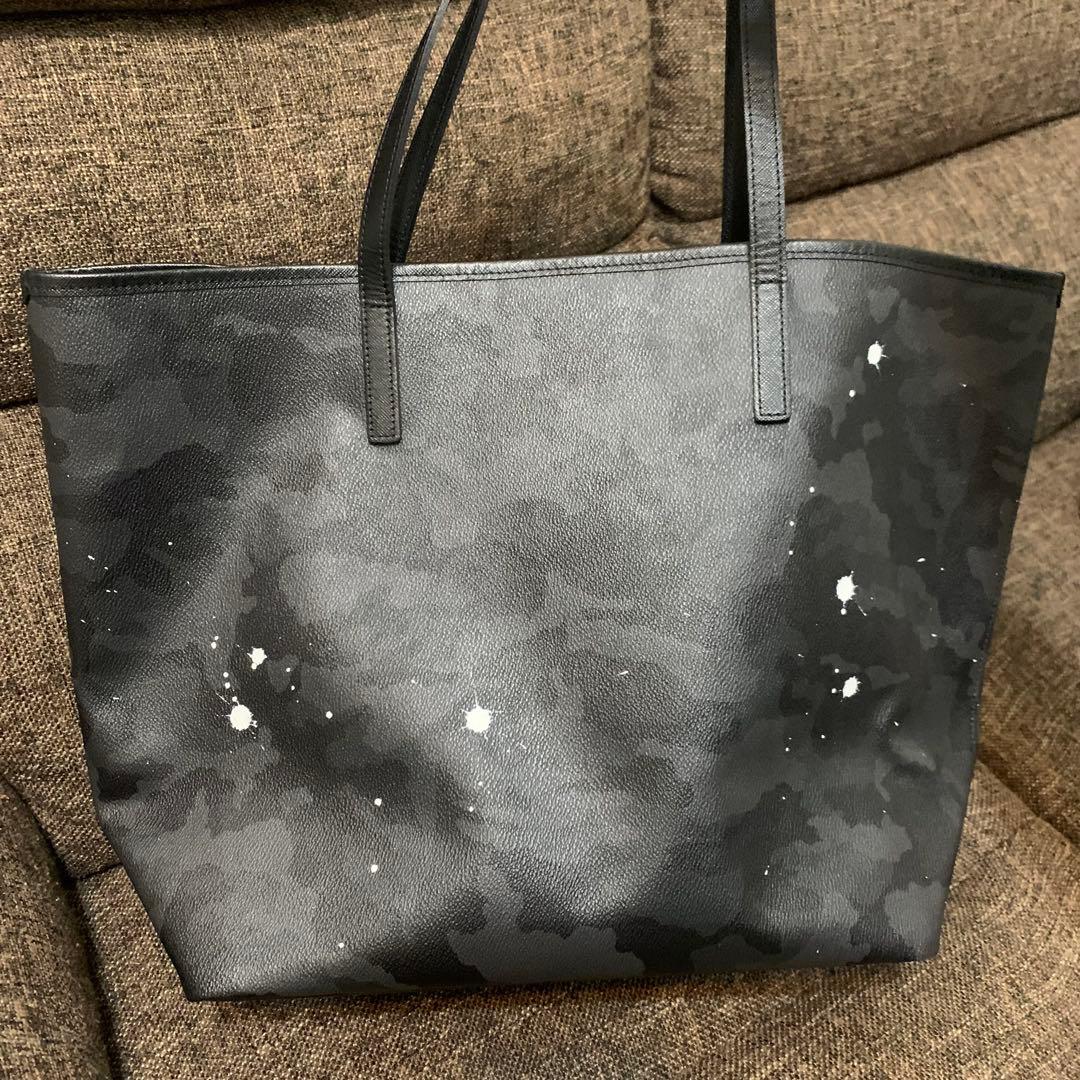 極美品　GENTIL BANDIT ジャンティバンティ　大　トートバッグ　黒 GENTIL BANDIT ジャンティバンティ LABEL NOIR スクエアキャンバス