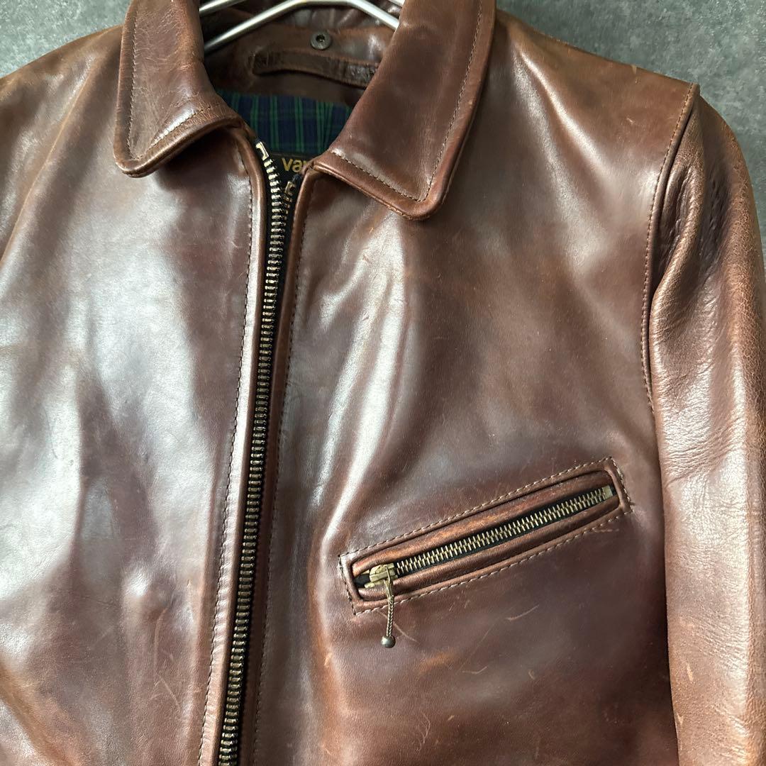 VANSON ENF ホースハイドシングルライダースジャケット 34 - メルカリ