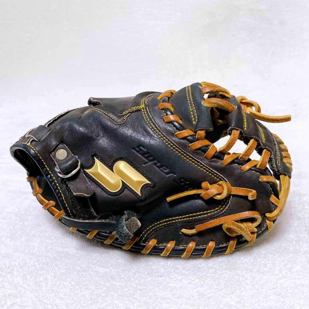 SSK 軟式用キャッチャーミット ブラック 黒 スーパーソフト 即戦力