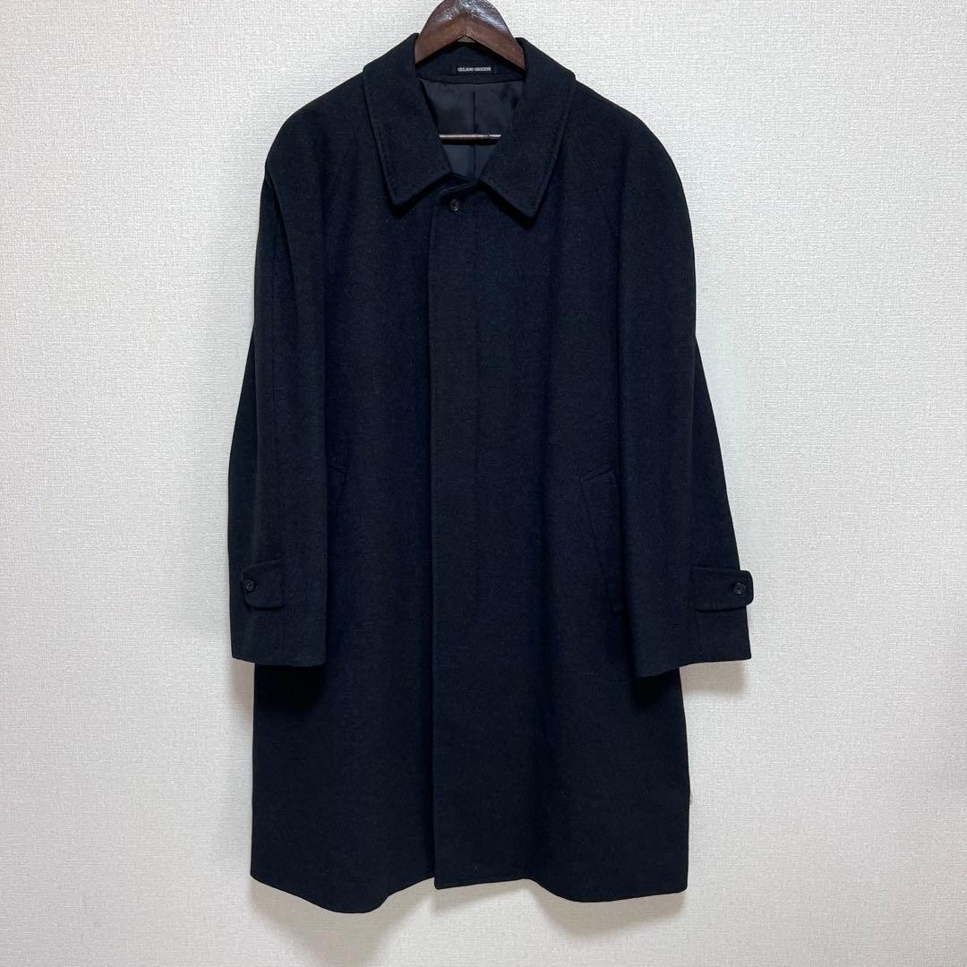 GIULIANO GROSSONI カシミヤコート ブラック cashmere - メルカリ