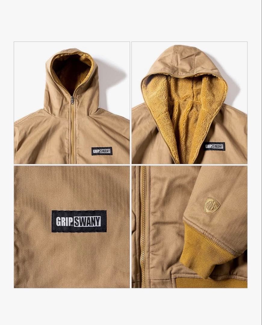 GRIP SWANY ‪☆ファイアープルーフ リバーシブルボアジャケット - メルカリ‬