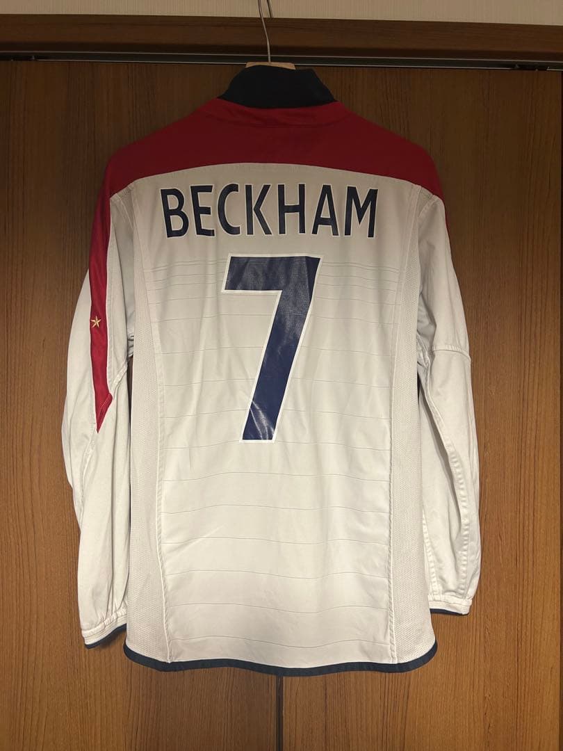 希少】柴田ひかり/UMBRO×イングランド代表ベッカムNo7長袖ユニフォームS