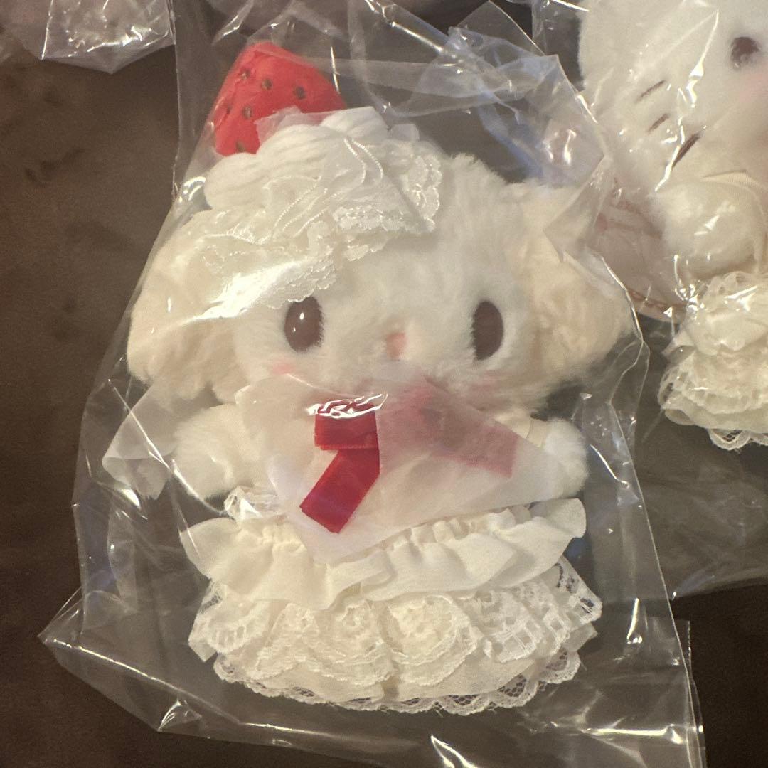 サンリオ　マスコットホルダー　　ショットケーキ　白猫　まとめ売り