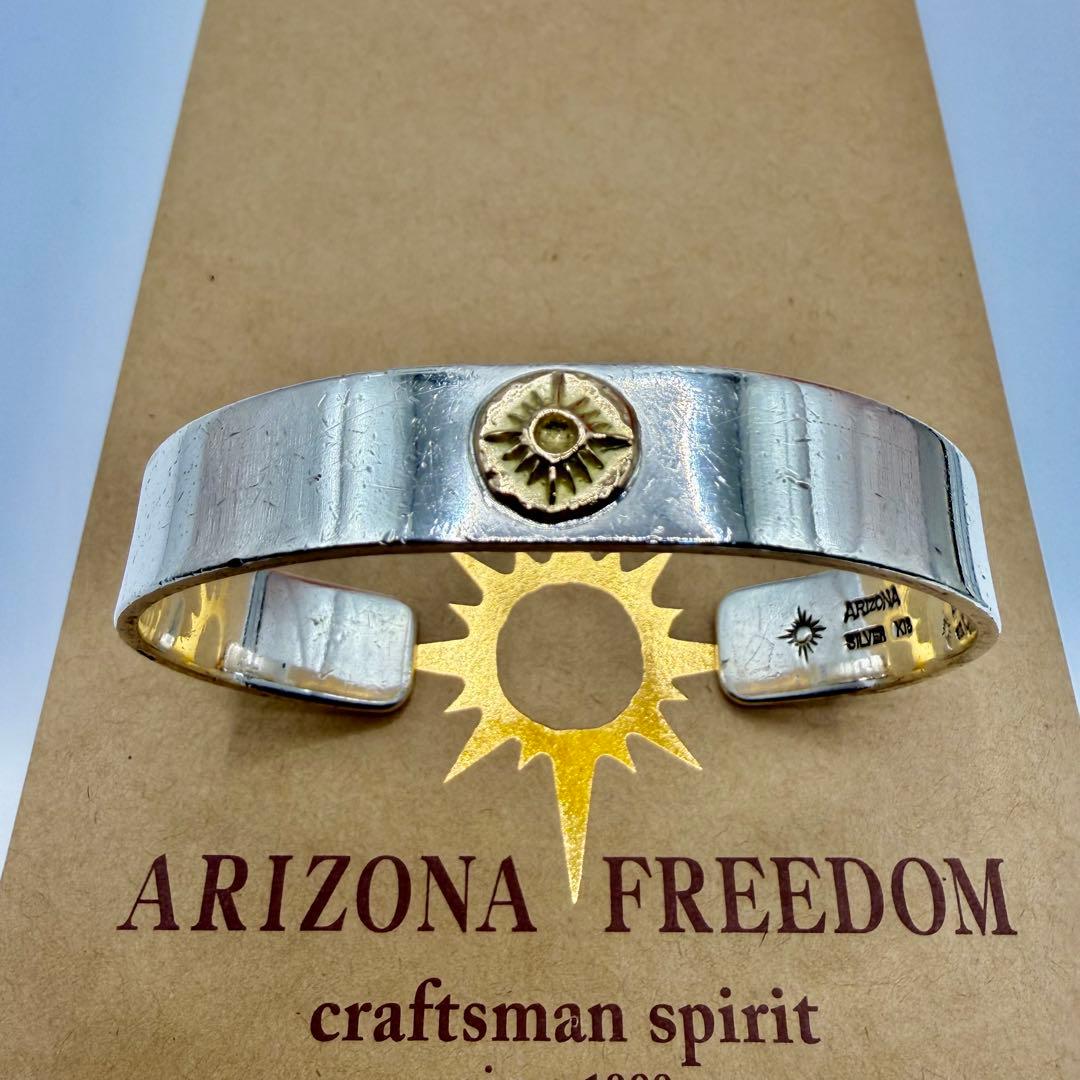 アリゾナフリーダム k18メタル付き平打バングル B-20a 定価109780円