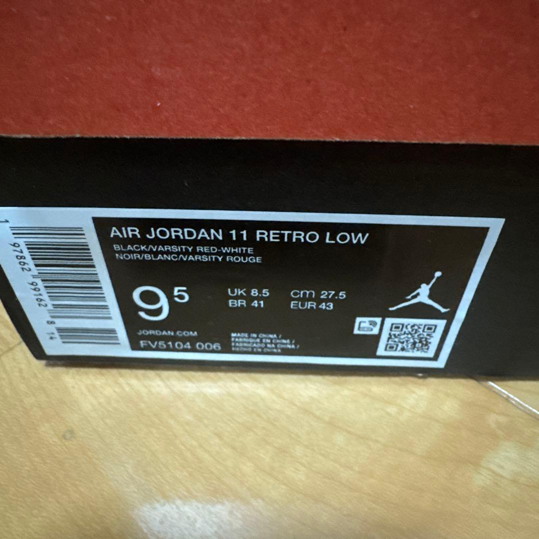 靴 Nike Air Jordan 11 Retro Low \"Bred\" 2025