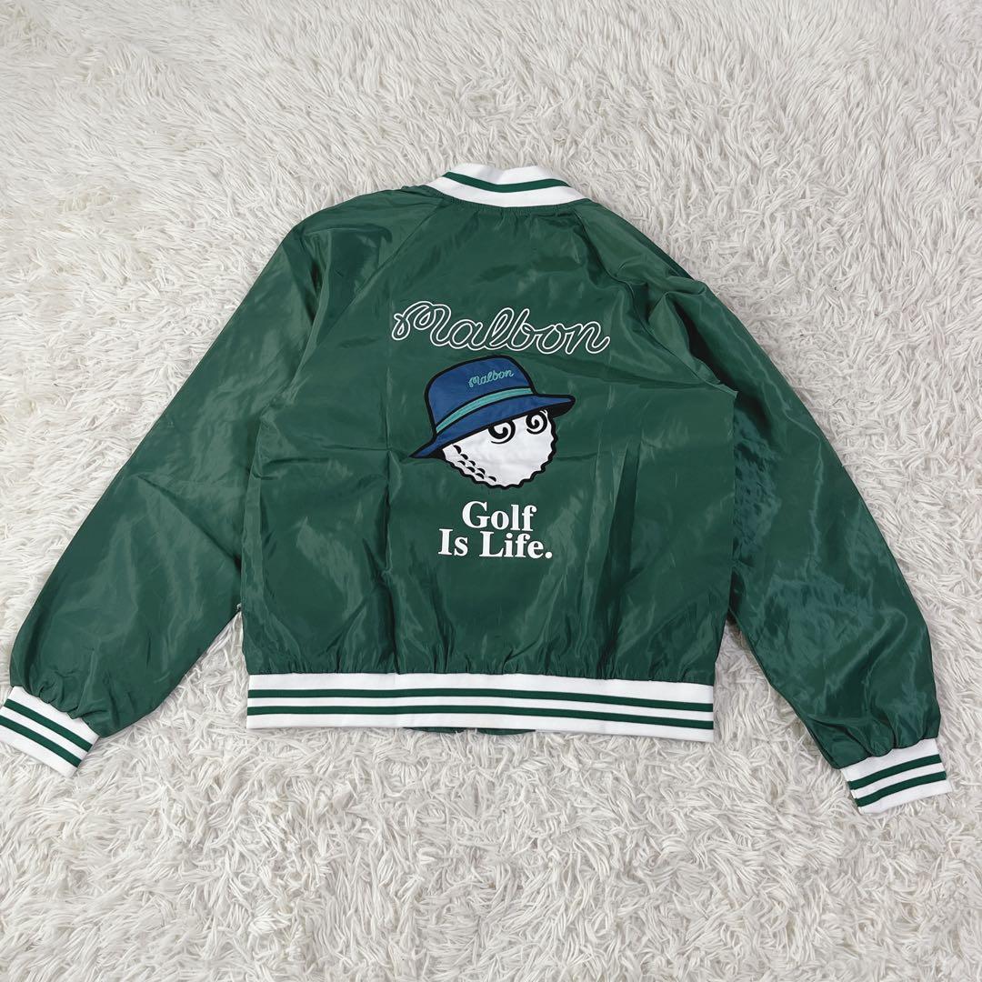 希少 美品 MALBON GOLF マルボンゴルフ スタジアムジャケット L