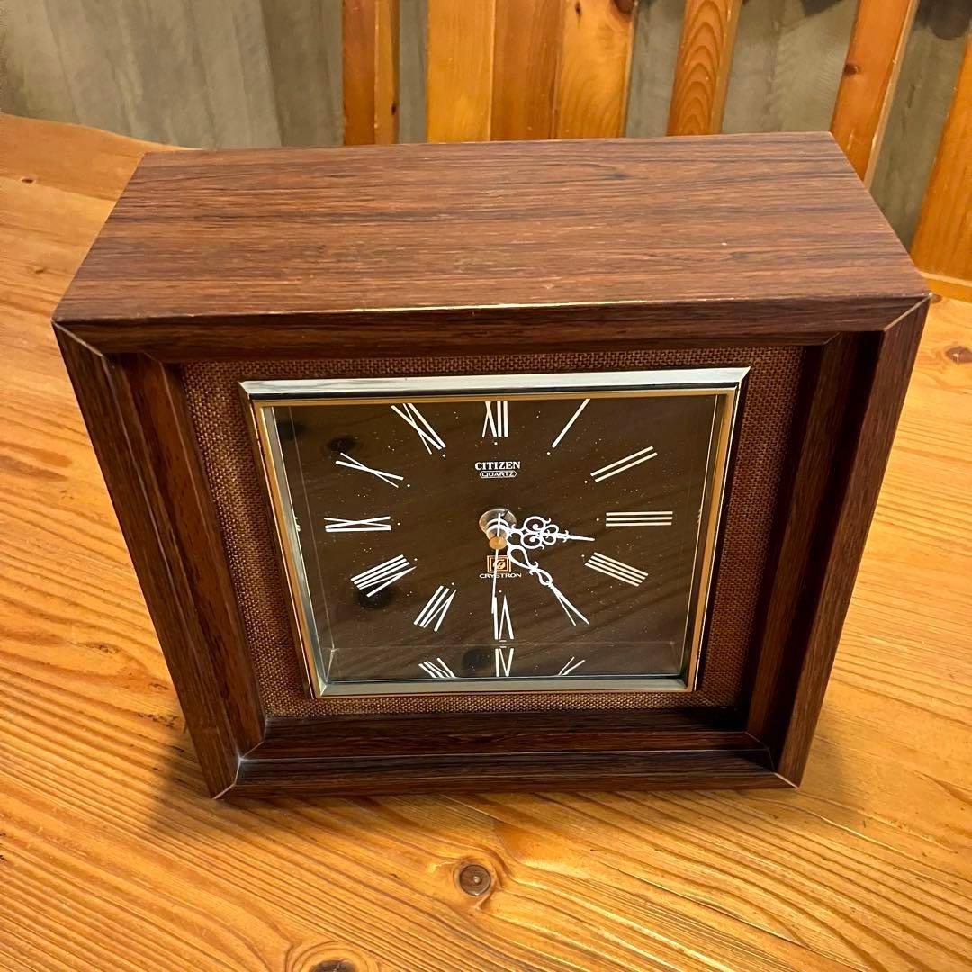 昭和レトロ シチズン CITIZEN 置き時計 - メルカリ