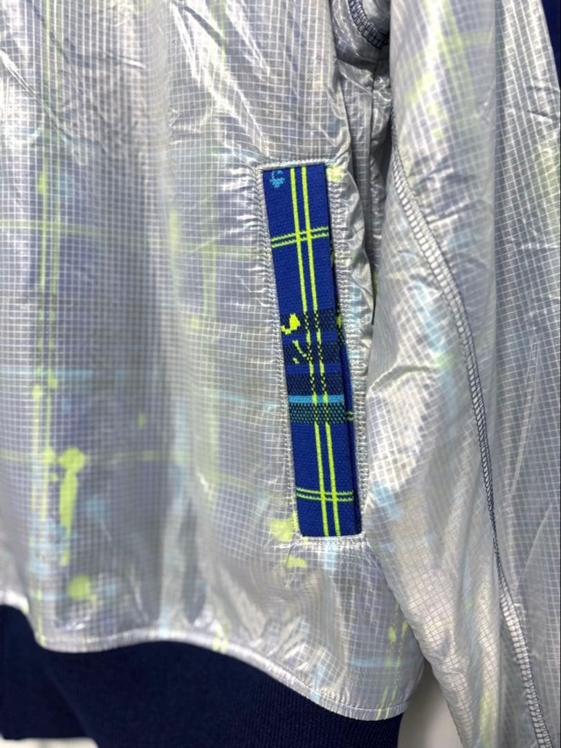 ラッセルノ ブルゾン 2重素材 表ナイロン100% シアー ブルーチェック柄