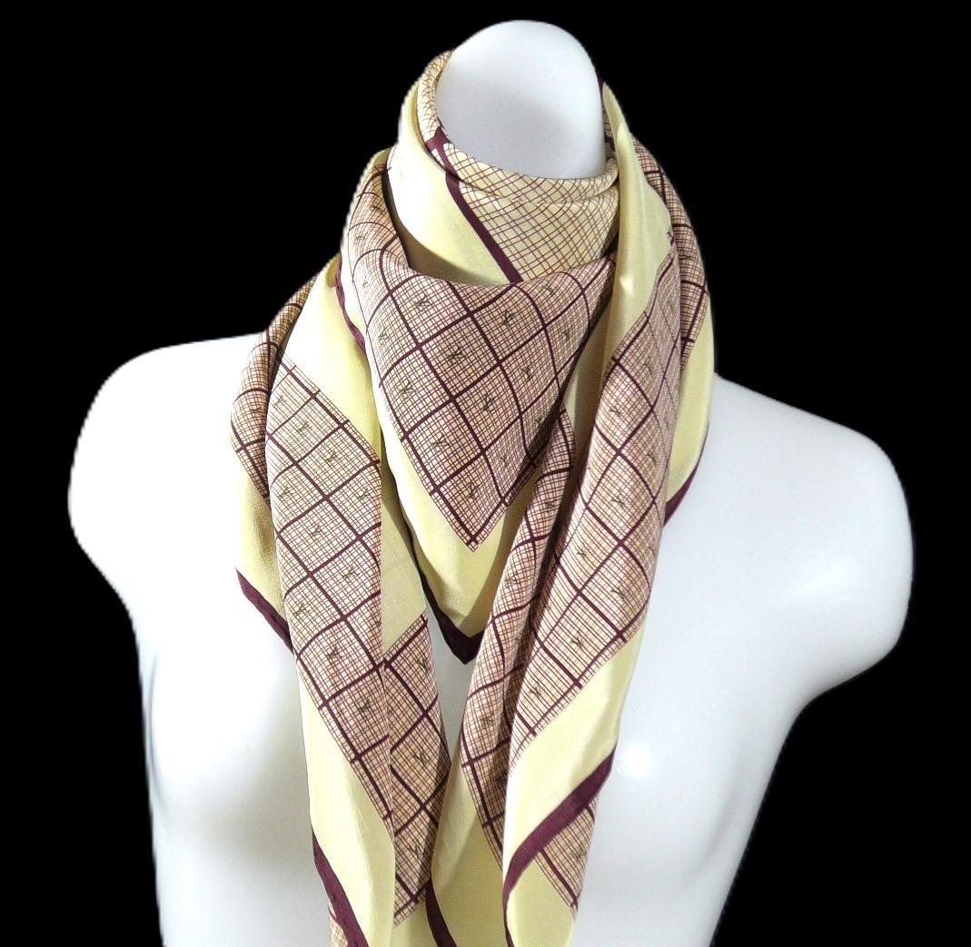 美品 LOUIS VUITTON ルイ ヴィトン 大判シルクスカーフ D542 - メルカリ