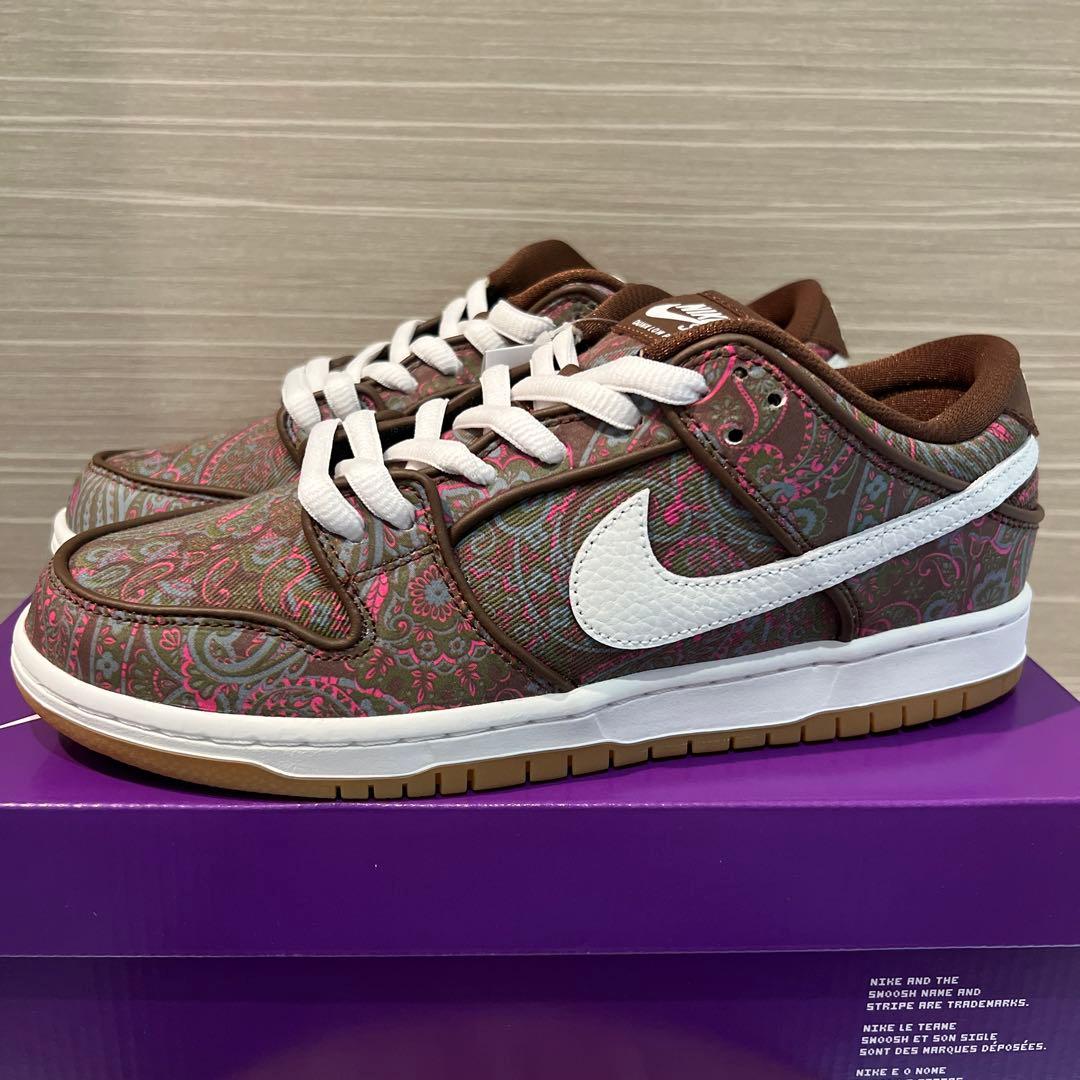 即日発送】NIKE SB DUNK ダンク ロー PRM ブラウンペイズリー - メルカリ