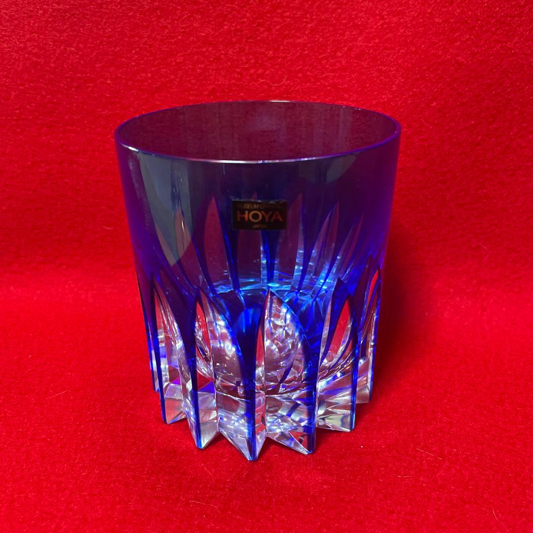 超希少品HOYAクリスタル 佐々文夫ロックグラス5種5客切子、江戸切子