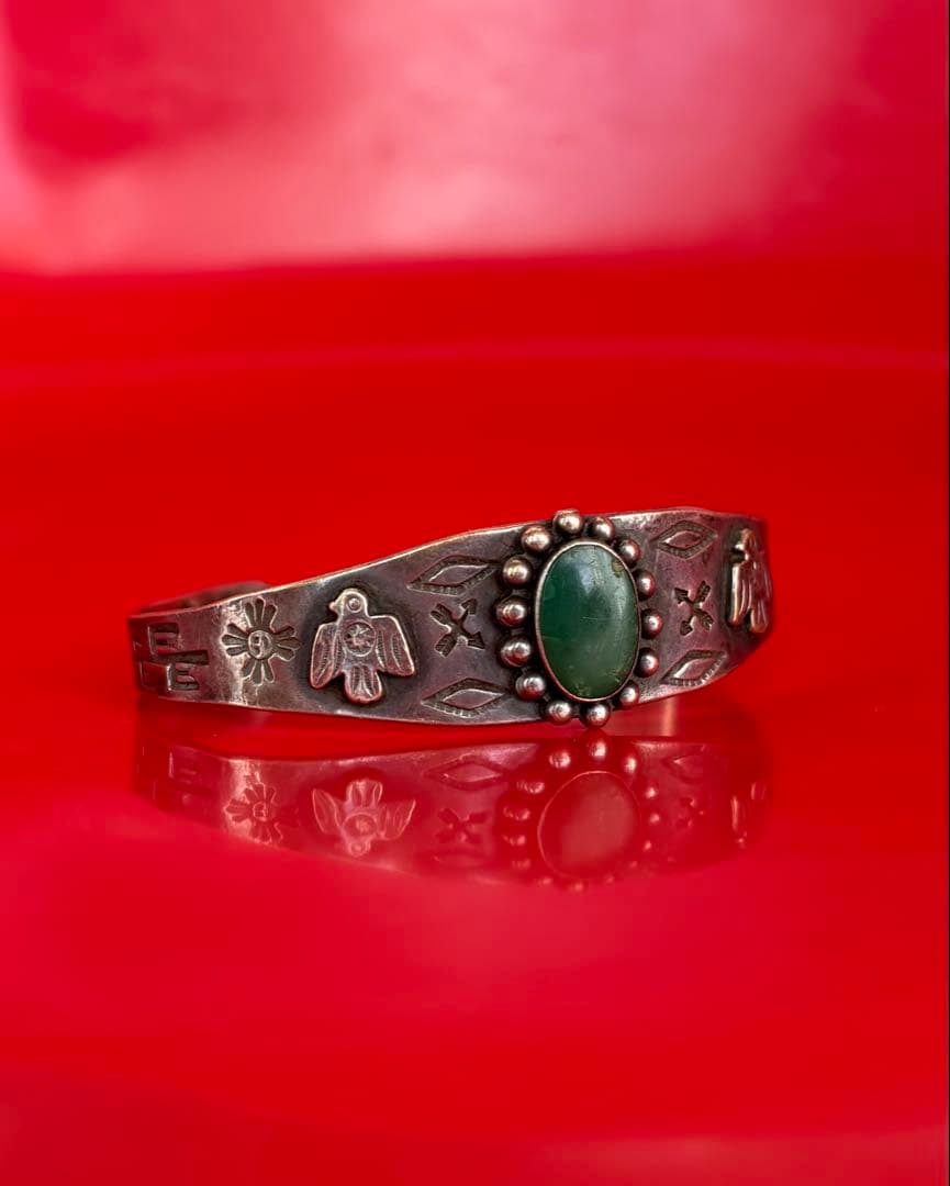 1940s】ヴィンテージ ナバホ バングル フレッドハービー ターコイズ