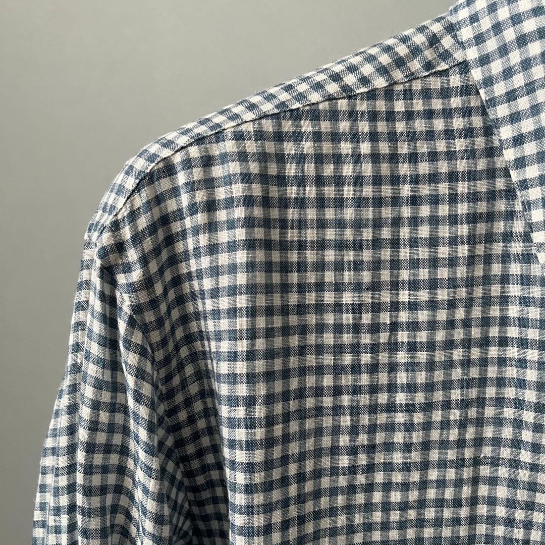 マーガレットハウエル リネンチェックシャツ 未使用 - メルカリ