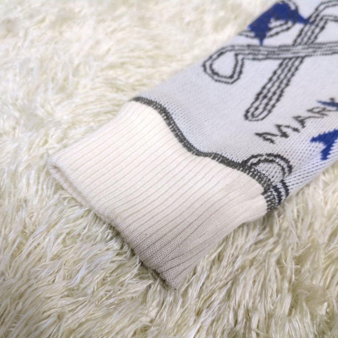 マークアンドロナ スタースリンガーウインドストッパークルーニット