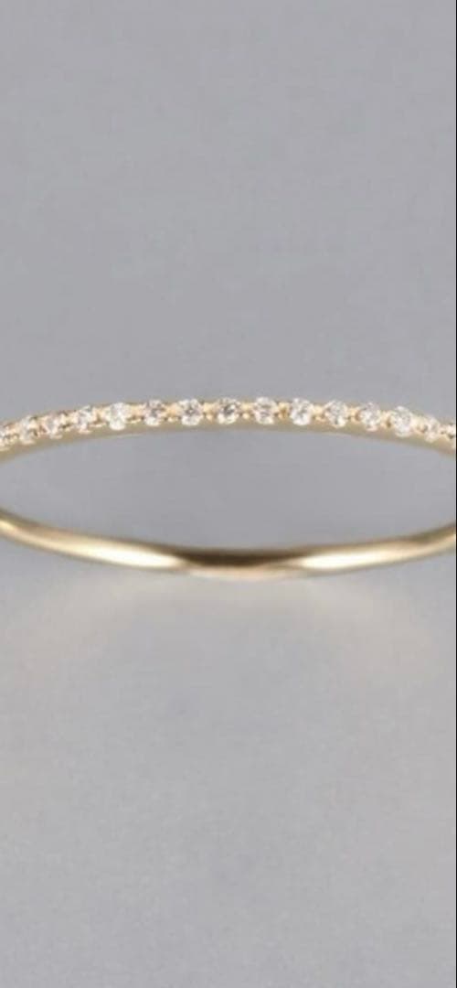 PASTIERRA [Briller] K10ハーフエタニティダイヤモンドリング PAS TIERRA（パティエラ）の「[Briller] K10ハーフエタニティ