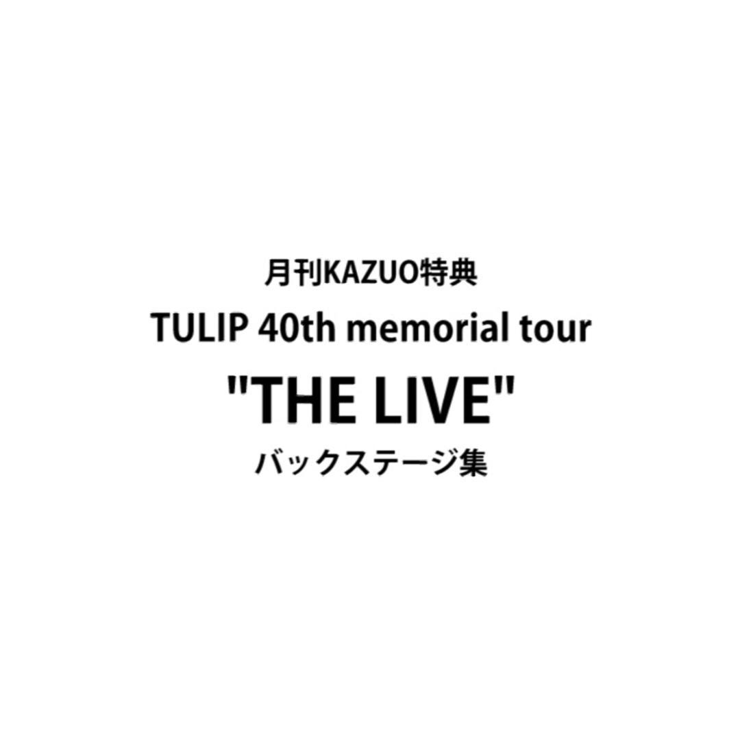 DVD・非売品【TULIP｜THE “LIVE” バックステージ集】超・貴重映像