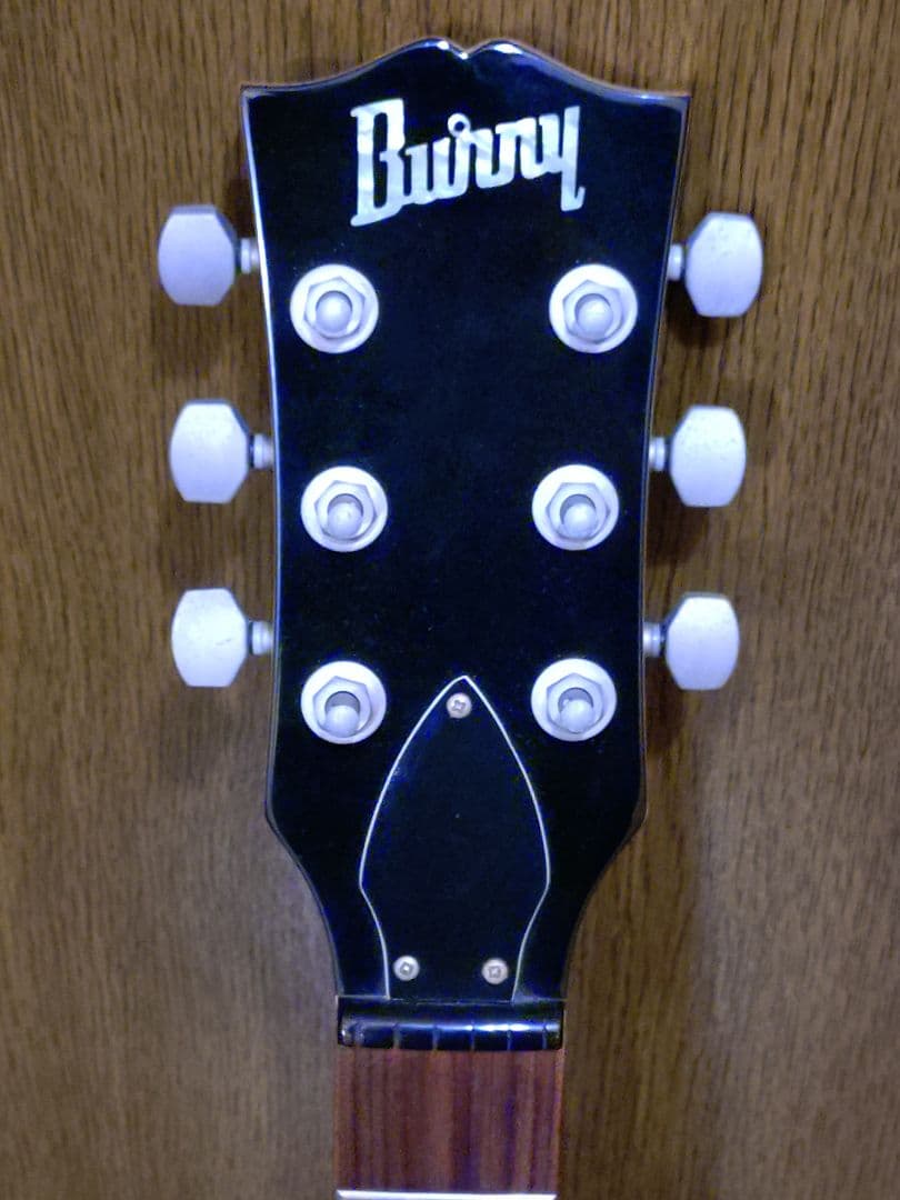 USED】Burny_レスポール_エレキギター_ジャンク品扱い_ブルー