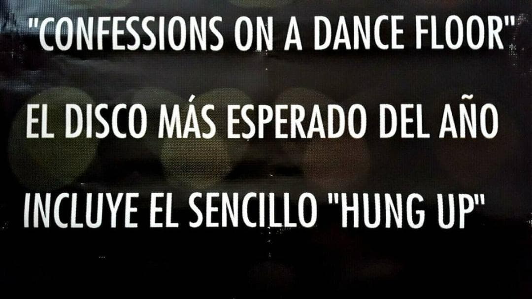 マドンナ　Confessions　メキシコ製　大判 厚手 ビニール製 ポスター