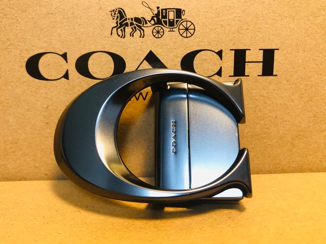 COACHコーチ新品正規品リバーシブルレザーベルト回転バックル - メルカリ