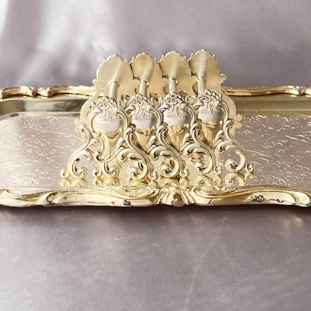 仏蘭西】ルイ15世様式 Louis XVナイフレスト 6個組 仏蘭