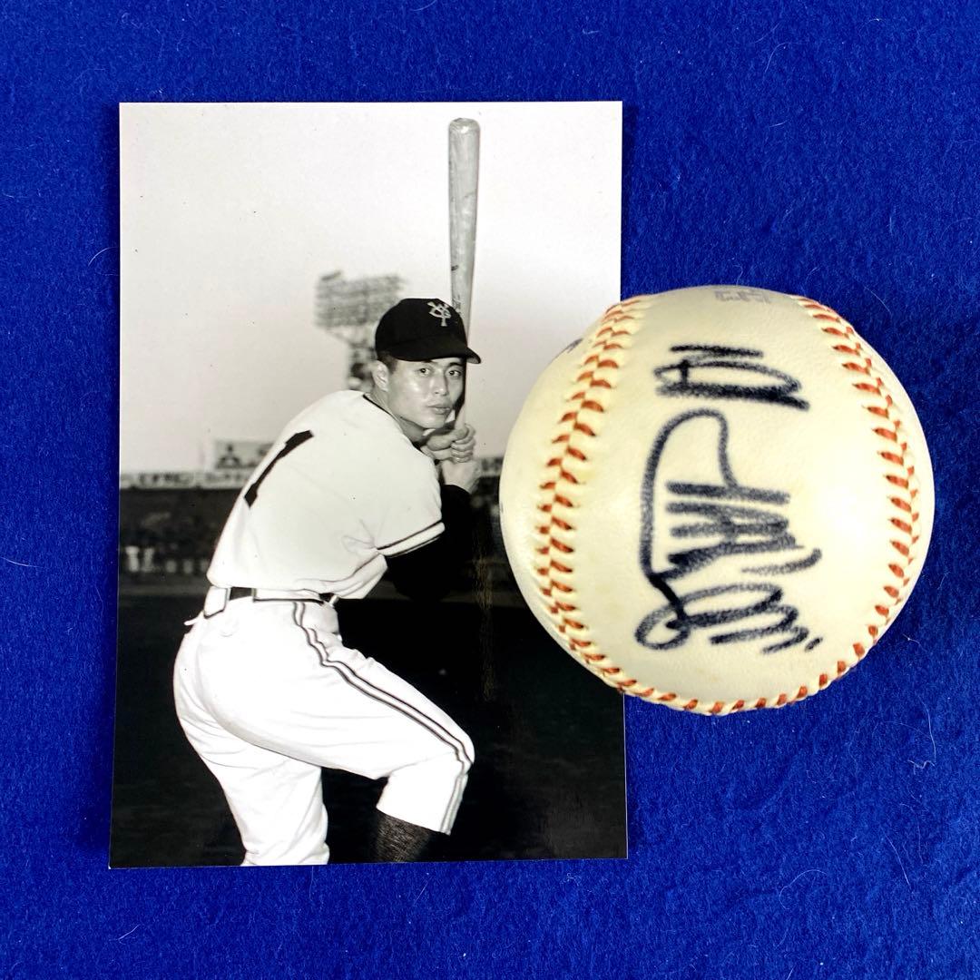 人気商品〉王貞治 長嶋茂雄 黄金期 Wサイン ロゴ球 写真付 - メルカリ