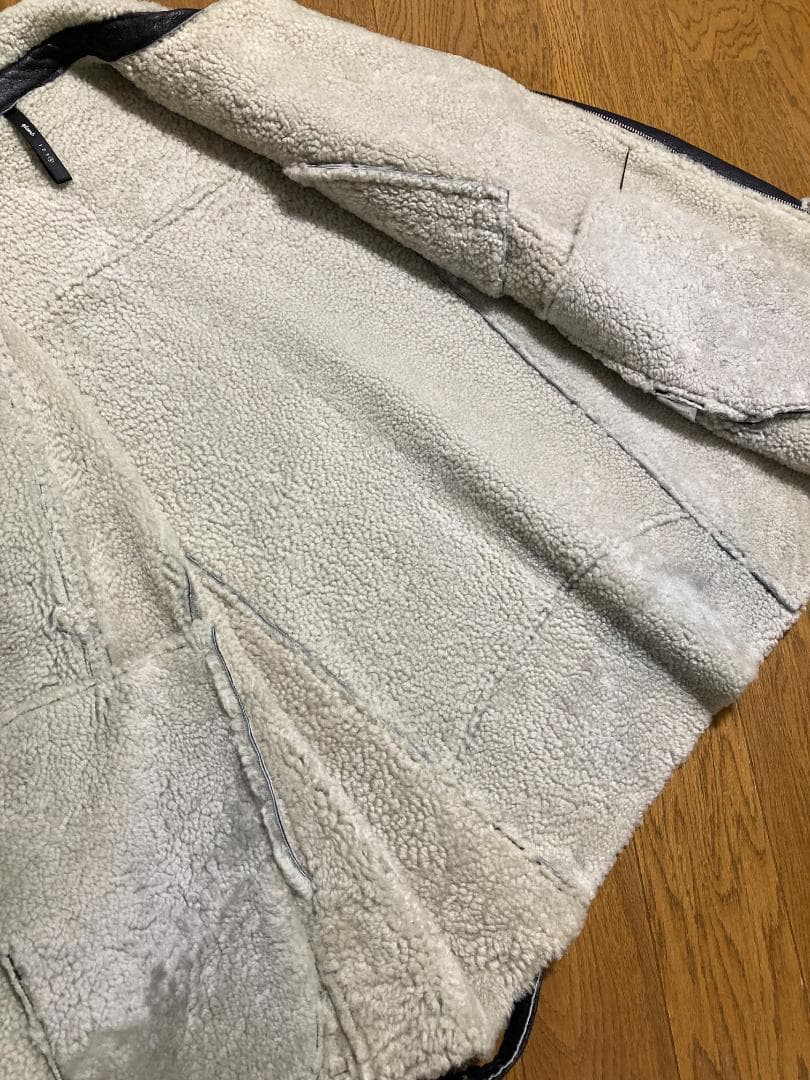 金子ノブアキ着☆[glamb] リアルムートン ダブルライダース 4 羊革