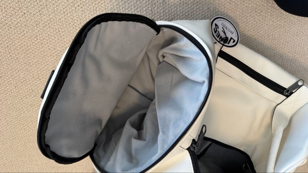 JONES ゴルフ ボストンバッグ ホワイト レア刺繍付 - メルカリ