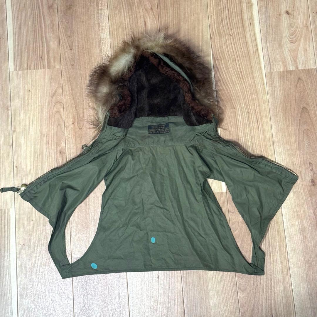 貴重 40's U.S.NAVY 米軍実物 AL-1 フライトジャケット フード