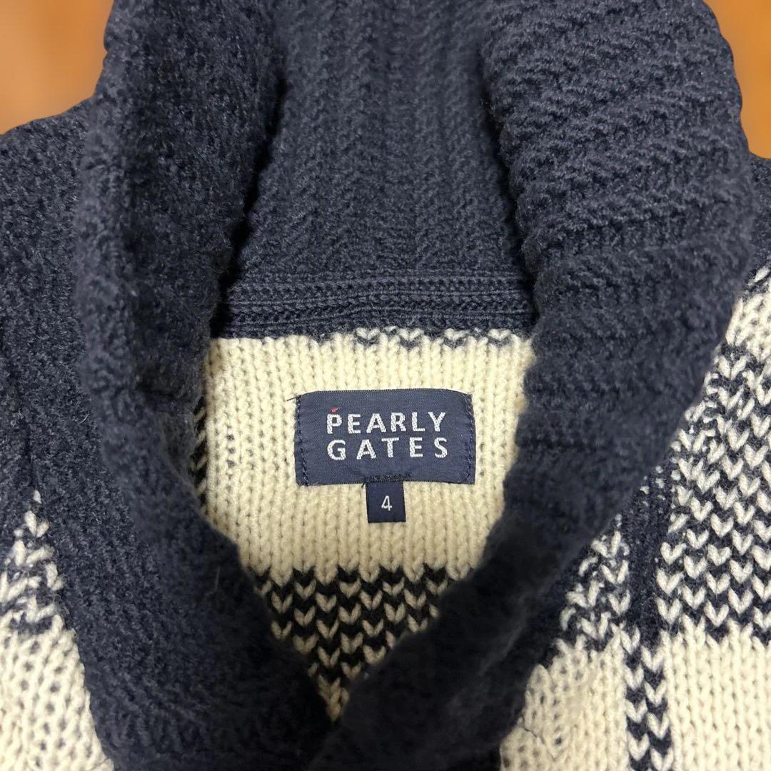 PEARLY GATES チェック柄ニット 4 - メルカリ