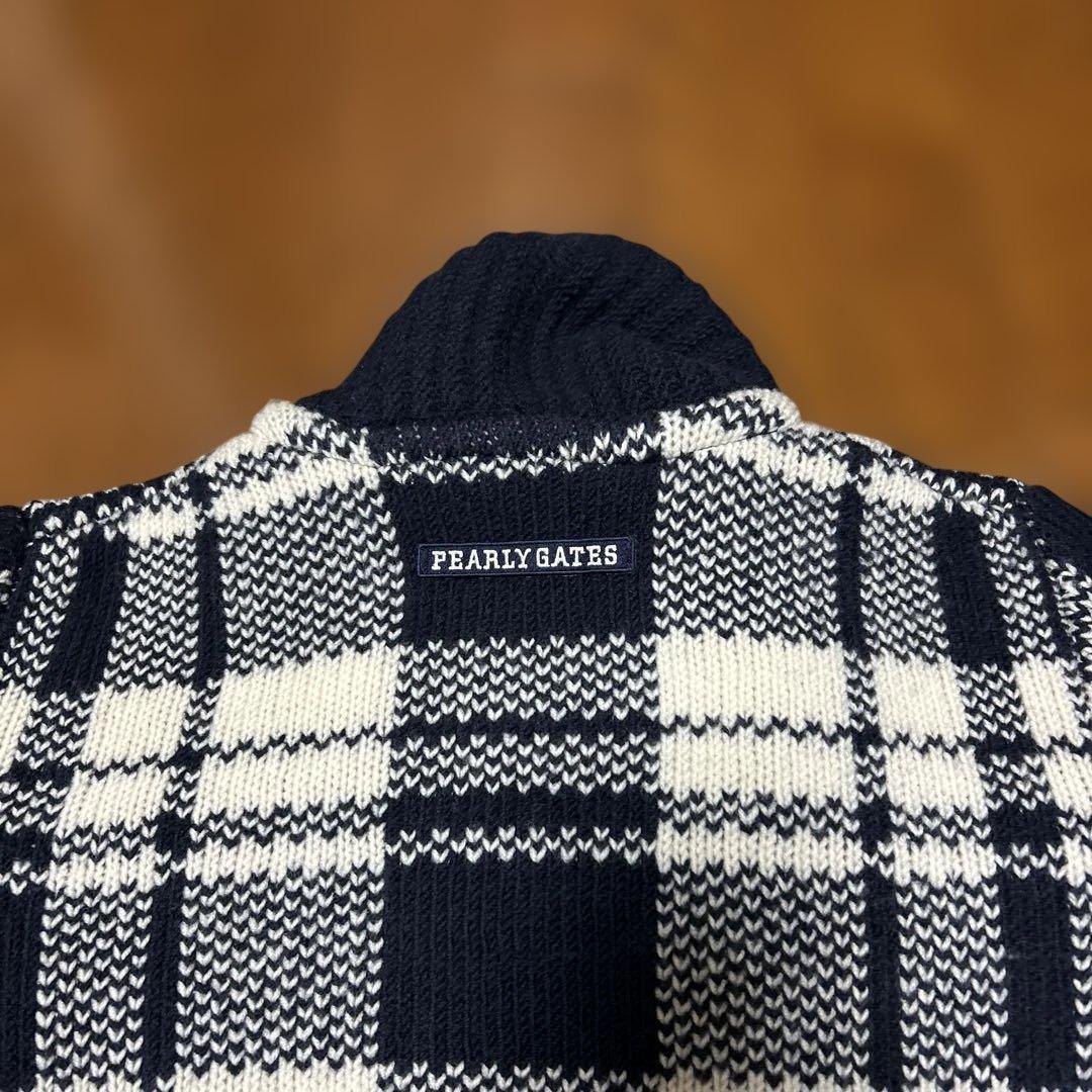 PEARLY GATES チェック柄ニット 4 - メルカリ