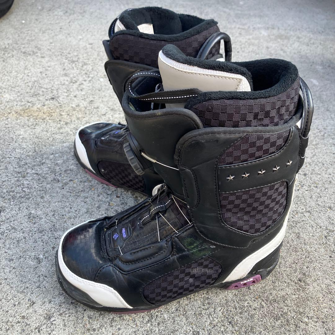 ヘッド スター BOAシステム ダイヤル式スノーボードブーツ 黒 26.5cm