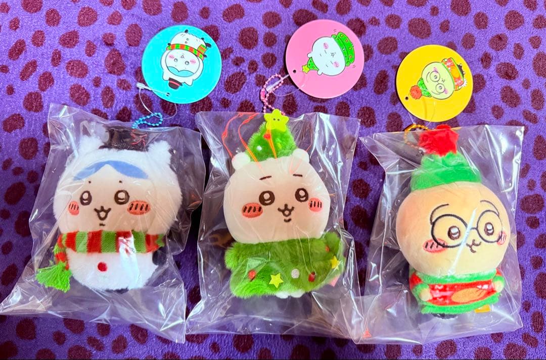 新品 ちいかわ ハチワレ うさぎ クリスマスマスコット 9点セット