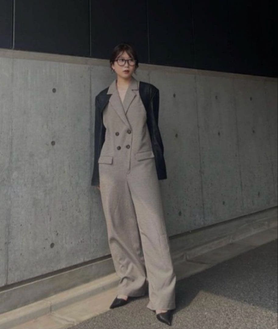 のんの様専用‼️Ameri VINTAGE ミニチェックジャケットロンパース