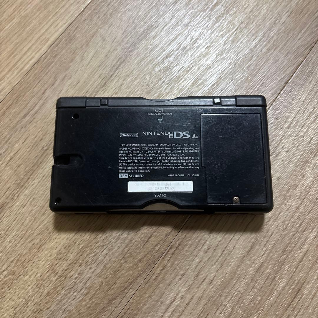 動作確認済】ニンテンドーDS Lite 本体 ジェットブラック 海外版