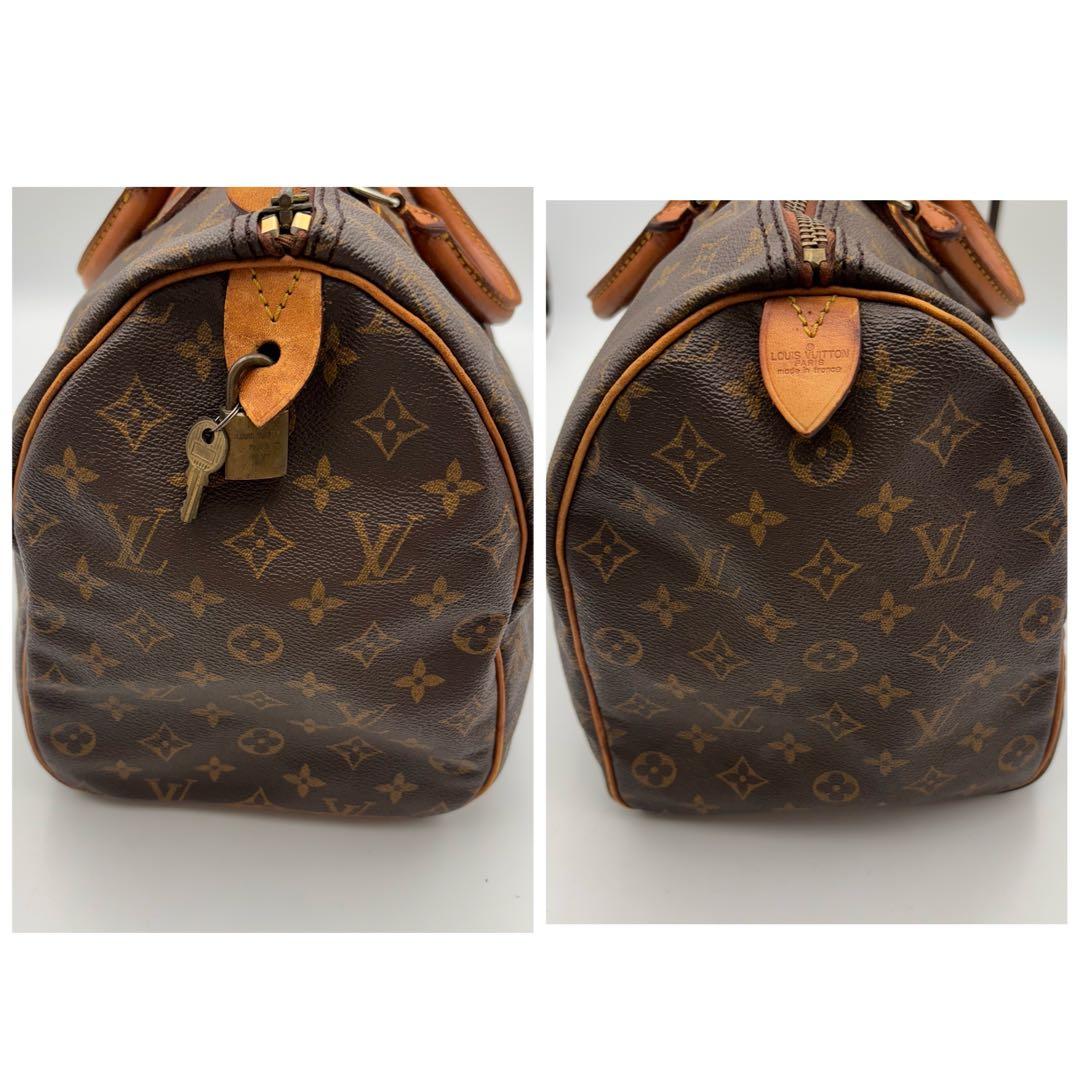 鑑定済 ルイヴィトン モノグラム スピーディ40 ボストン ハンドバッグ