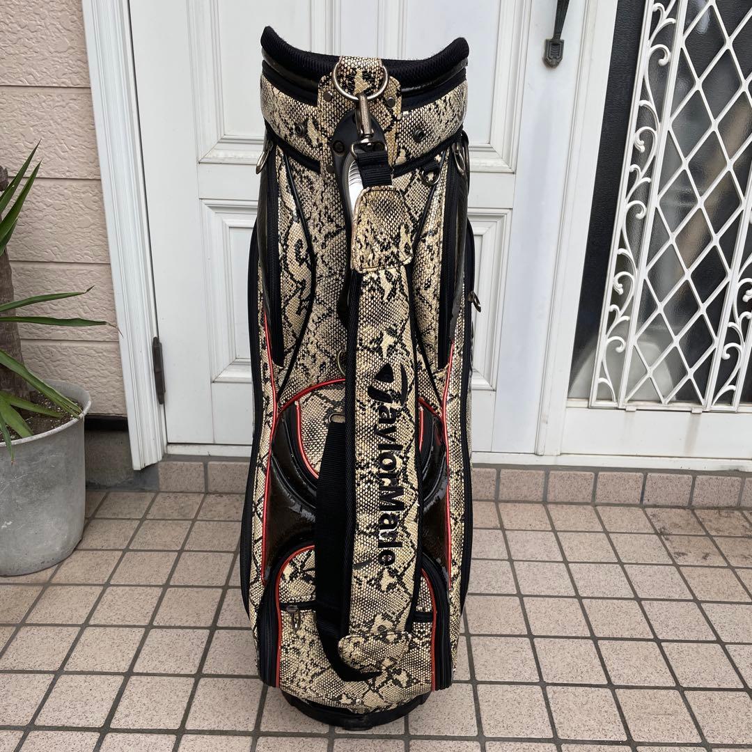 レア柄】TaylorMadeテーラーメイド キャディバッグ フード付 蛇柄