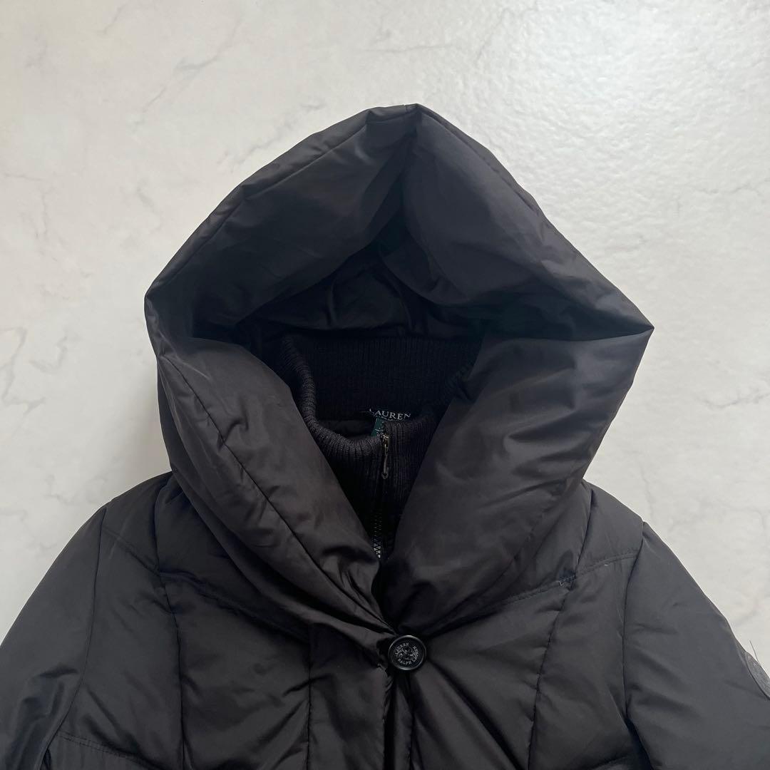ローレンラルフローレン ダウンコート ショールカラー フード ロング