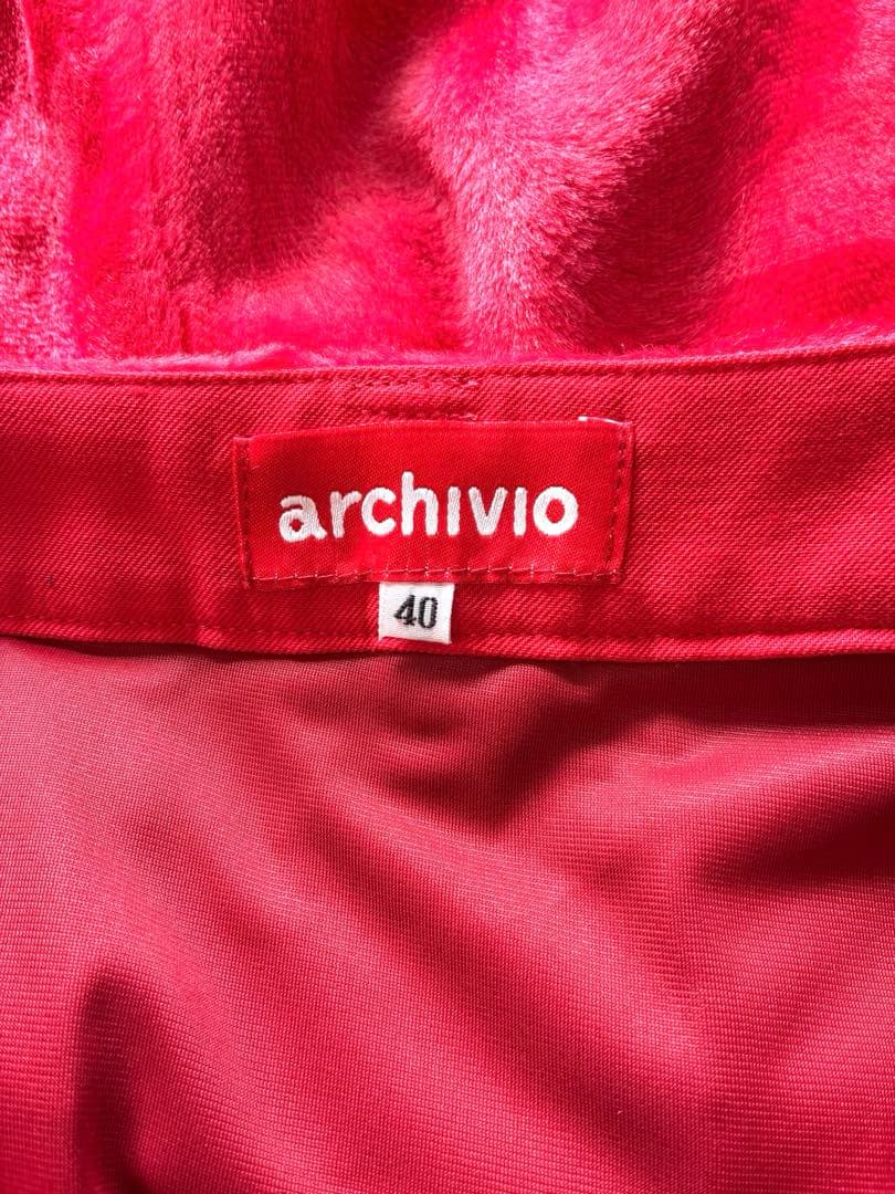 アルチビオ 起毛千鳥格子柄スカート 40サイズ - レディースウェア