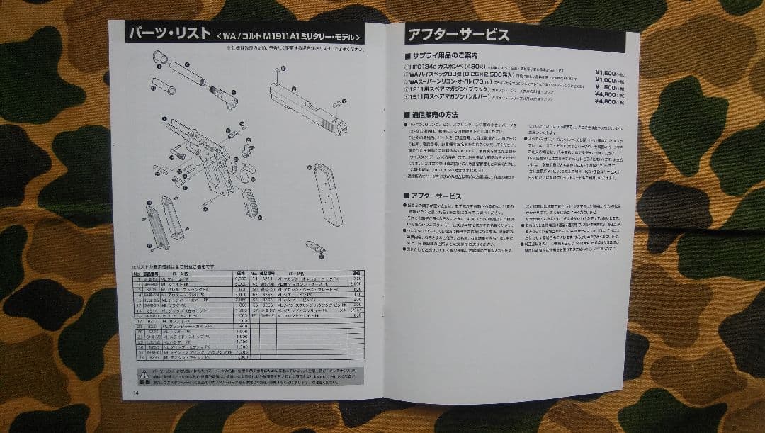 ガスガン、ウェスタンアームズ、ガバ、シリーズ70、対象18歳以上。