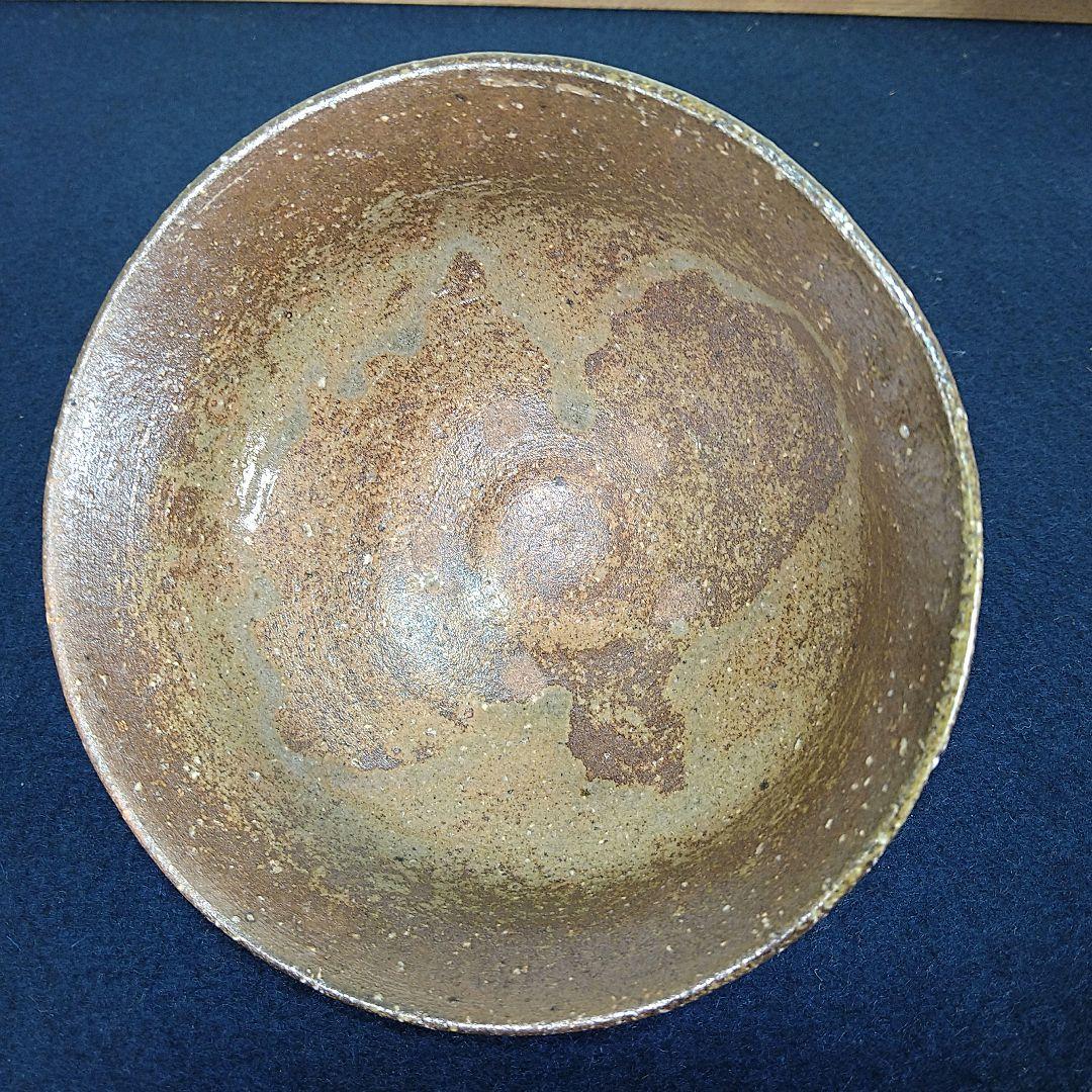 A952 聞慶窯 陶泉干漢鳳作 高麗 茶碗 柿のへた蔕 共箱 未使用 茶道具