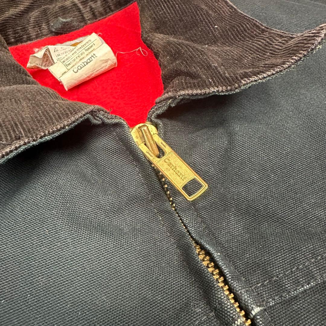 鬼雰囲気 ボロ カーハートJ13 BLK サンタフェジャケット ブラック 短丈