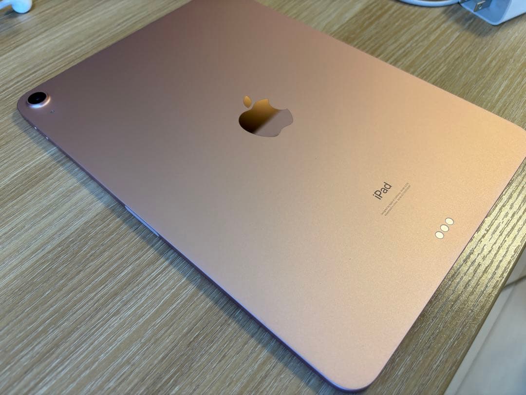 iPad Air 第4世代 ローズピンク 64GB 箱/充電器、ケーブル付き - メルカリ