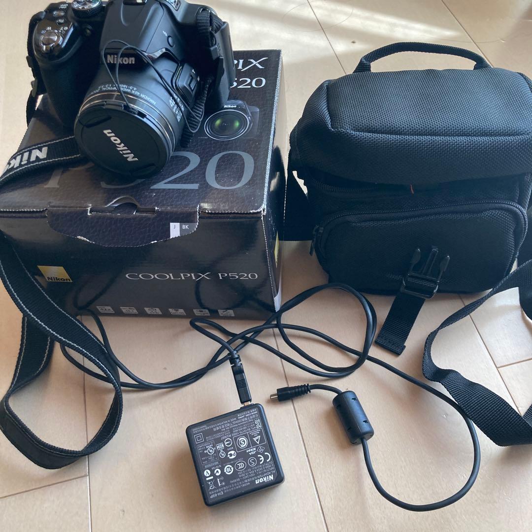 ジャンク品 デジタルカメラ nikon coolpix p520 カメラバッグ