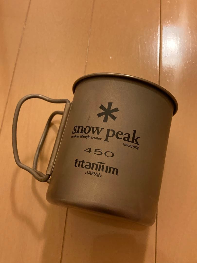 超激レア　左ハンドル　 peak チタンマグカップ 450ml チタンシングルマグ 450| スノーピーク(Snow Peak)