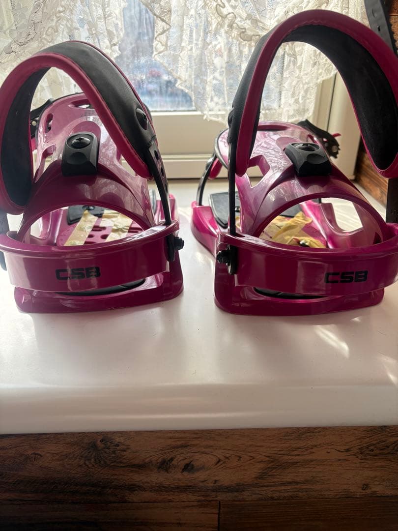 CSB ピンク スノーボードビンディング - メルカリ