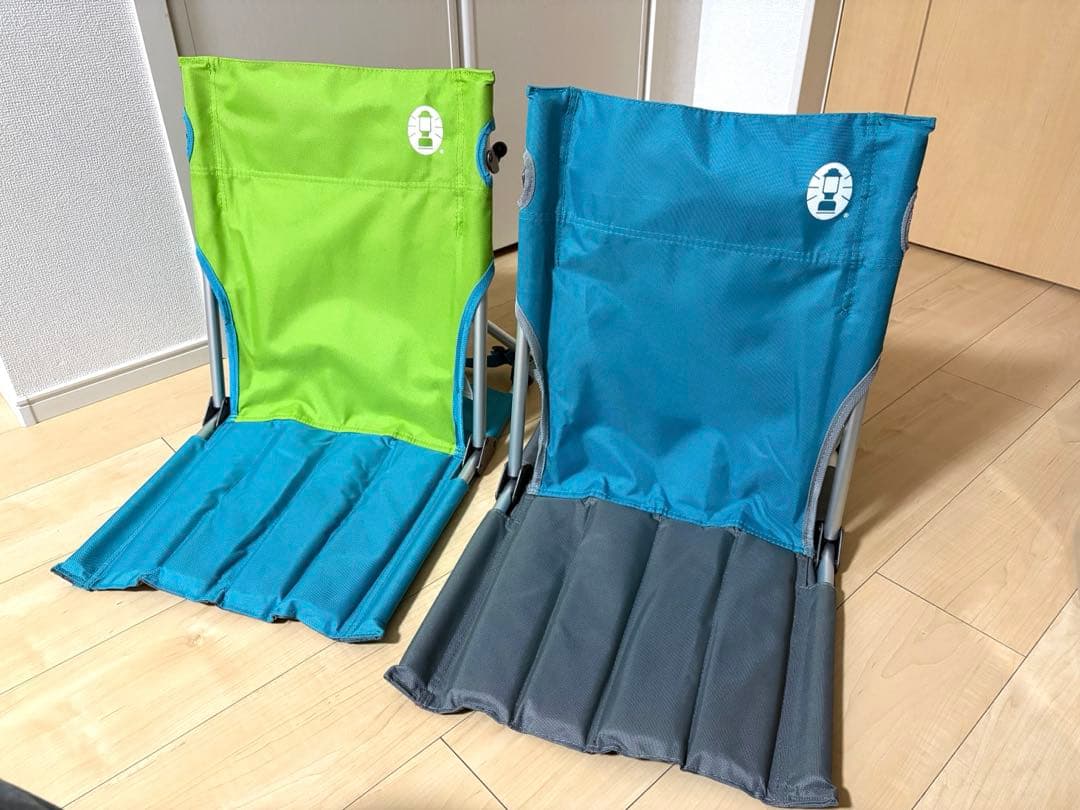 Coleman コンパクトグランドチェア アウトドア スカイ ライム - メルカリ