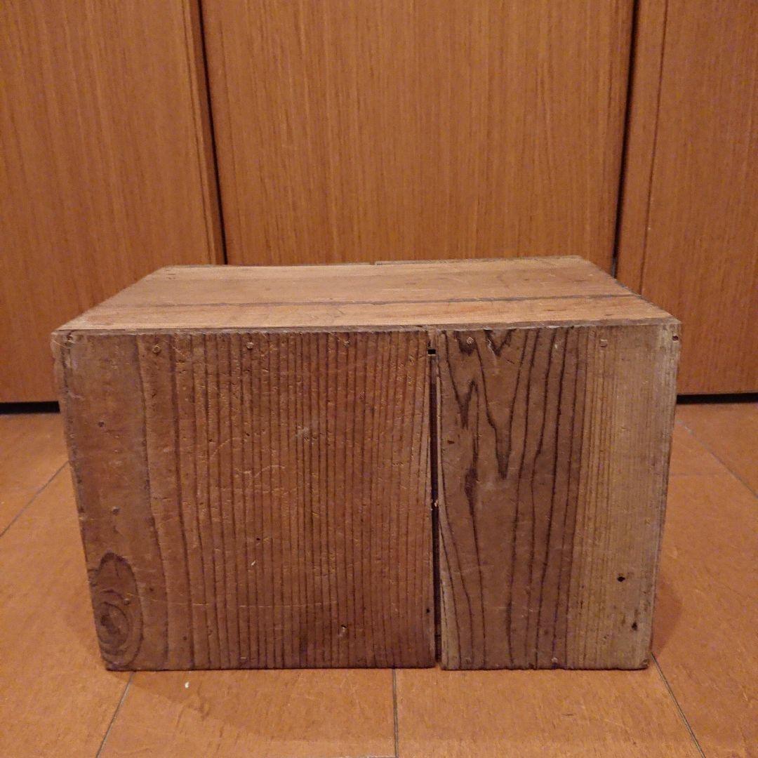 稀少 明治期 欅 銭函 木製 鉄鋲 金庫 古民具 古道具 時代物