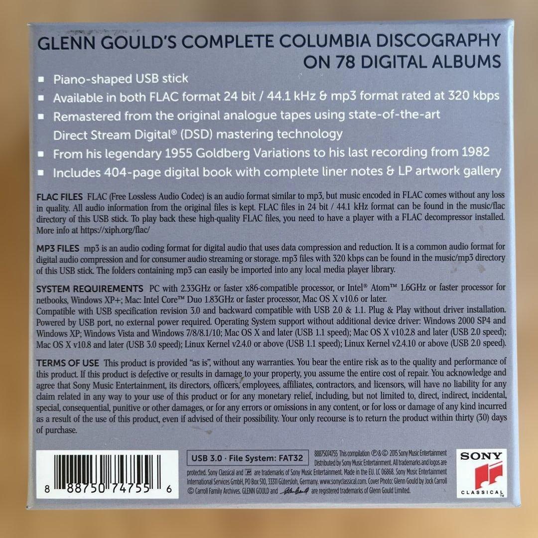 USBメモリ GLENN GOULD グレン・グールド REMASTERED - メルカリ