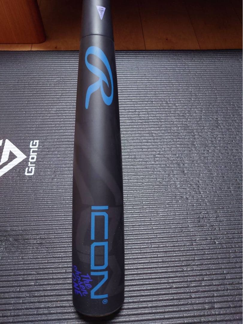 Rawlings ICON 軟式バット ブラック/ブルー - メルカリ